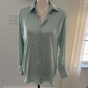 Elegant Mint Green Women's Blouse
